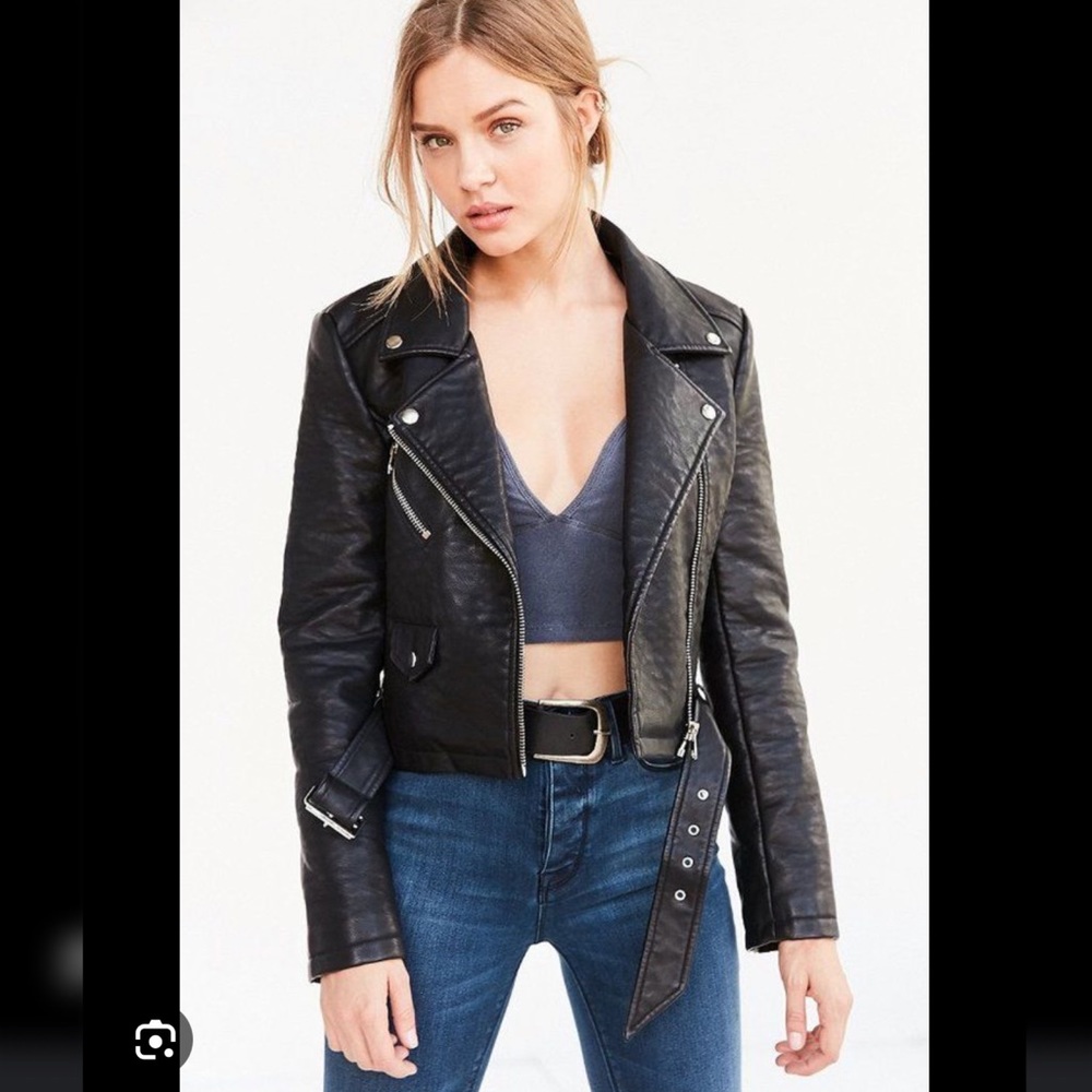 URBAN OUTFITTERS VEGAN LEATHER JACKET